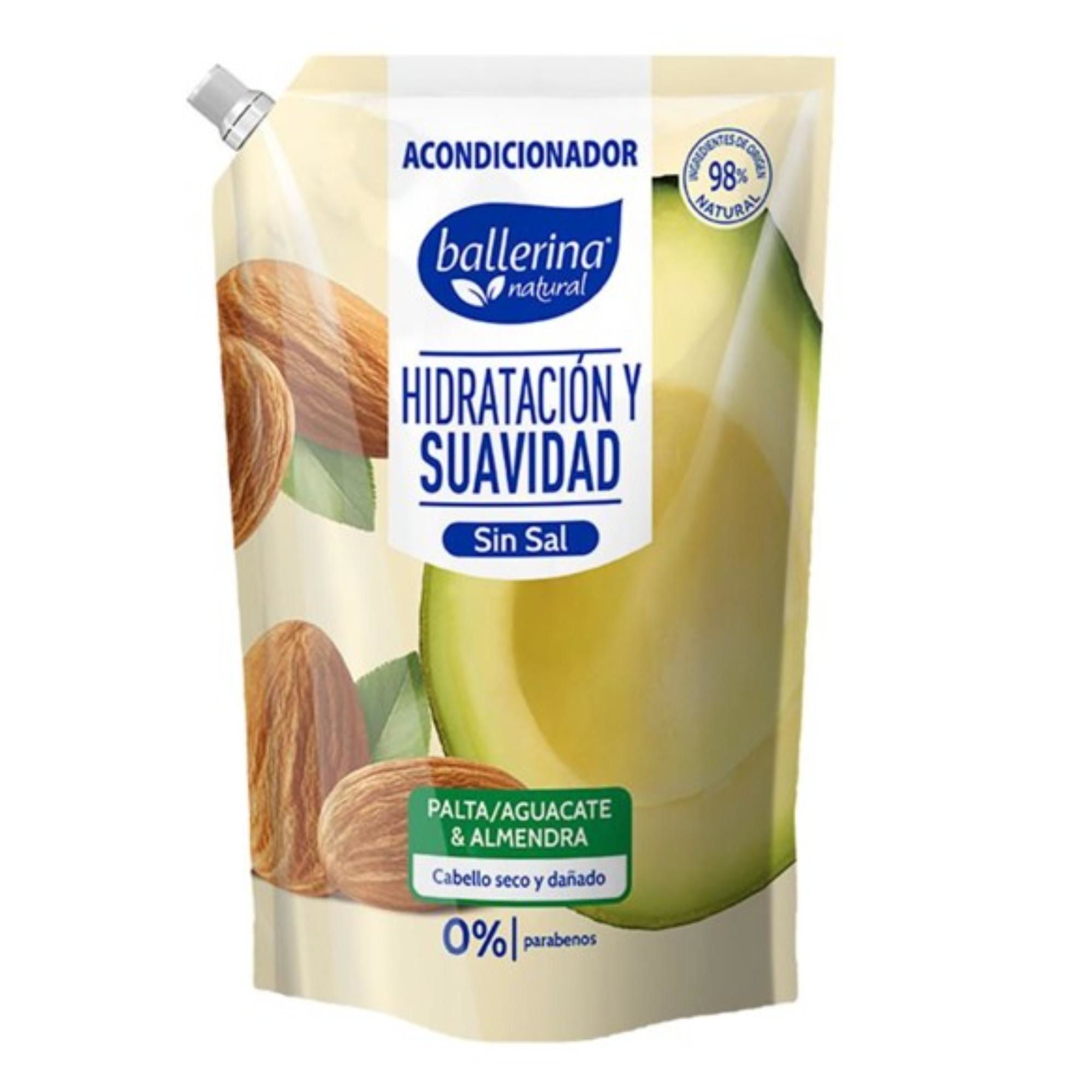 Acondicionador Sin Sal Palta Y Almendra 750 ml Ballerina