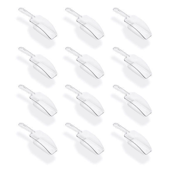 Mini cucharas de cocina de plástico acrílico Super Z Outlet x12