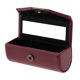 thumbnail image 4 of Estuche para lápiz labial de cuero Caja de almacenamiento Espejo Monedero Bolsillo Rojo vino, 4 of 5