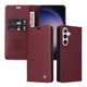thumbnail image 5 of Funda Billetera de Cuero para Samsung Galaxy S24 con Tarjetero y Soporte - Tapa Magnética Rojo, 5 of 6