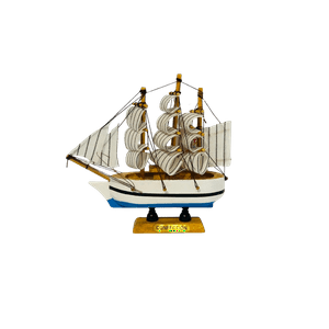 Decostilo - Adorno: Barco Velero De Madera 13Cm