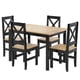 thumbnail image 1 of Juego Comedor Madera Lucia 4 Sillas Café - Negro, 1 of 6