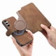 thumbnail image 2 of Funda Billetera Magnética para Samsung Galaxy M15 Soporte Tarjetas Desmontable Marrón, 2 of 6