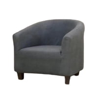 Genérico - Juego De 2 Fundas Poltrona Sofa Texturizada Ajustable Gris