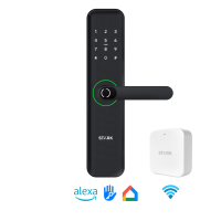 Stark Design - Cerradura Digital Acceso Principal. Modelo: H95B (Resistente Al Agua Y Rayos Uv). Manilla Reversible + Gateway