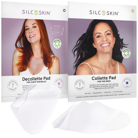 Set para cuidado del pecho y cuello Silc Skin Decollette Pad, suministro para 30 días