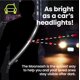 thumbnail image 3 of Reflective Gear MOONSASH, ajustado para caminar, correr y andar en bicicleta, negro, 3 of 9