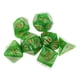 thumbnail image 3 of Dados Poliédricos De 7 Piezas Para Juegos De Fiesta De Dados De Dragones Y Mazmorras Amarillo Verde, 3 of 3