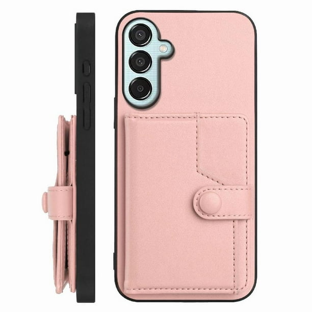 FOXDOCK Funda para SAMSUNG Galaxy M15 con Bloqueo RFID - Diseño Elegante con Cierre de Botón