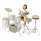 thumbnail image 2 of Pintado A Mano 1:64 Rock Music People Figure Dioramas Fairy Garden Movie Props White Drummer Set, 2 of 2