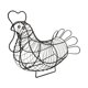 thumbnail image 5 of Cesta De Almacenamiento De Huevos De Gallina Y Pollo Negro, Arte De Alambre, Decoración Vintage Para Fiesta De Pascua, 5 of 5