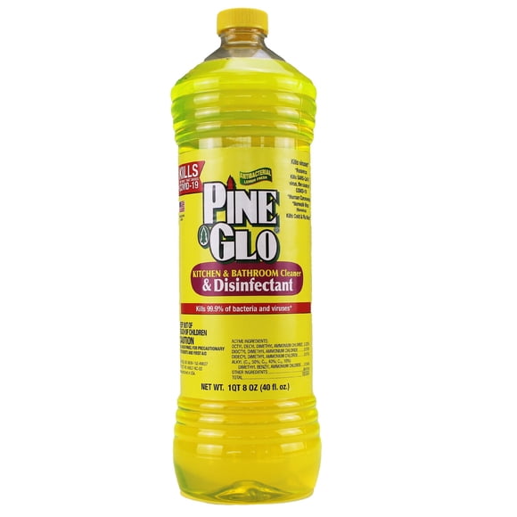 Limpiador para Cocina y Baño Pine Glo 40 oz Limón Desinfectante