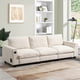 thumbnail image 2 of 96*35''Chenille Sectional Sofa with Bluetooth Speaker,Comfy Cloud Couch Set with Drop Down Table,Cup Holders,USB Charger,Storage Armrest,Wide Seat Sofa for Living Room,Apartment,Office,3 Colors, 2 of 3
