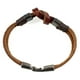 thumbnail image 2 of Pulsera unisex de cuero con nudo infinito y broche, 2 of 6