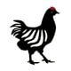 thumbnail image 4 of Estacas De Pollo Negro Grande Patio Al Aire Libre Decoración De Jardín Patio Art Metal Art Hen, 4 of 5