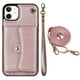 thumbnail image 1 of Crossbody PU Leather Wallet Case For IPhone 14 13 12 Mini 11 Pro X XS Max XR 8 7 SE 2020 2022 Card Slots Magnetic Lanyard Phone Cover, 1 of 3