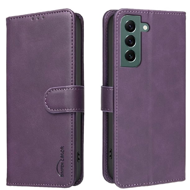 Funda Billetera para Samsung Galaxy S23 PLUS Protección RFID y Soporte Ajustable Morado