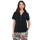 thumbnail image 1 of Blusa Mujer Manga Corta Botones Negro Corona, 1 of 5