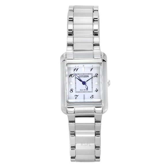 Reloj Análogo L Eco drive Acero inoxidable Esfera Madre Perla Ew5600 87d Mujer