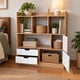 thumbnail image 1 of Aparador Buffet Bar Cocina 80x30x100 cm Madera Blanco 2 Cajones 2 Puertas Repisas MDF 12 mm, 1 of 6