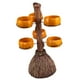 thumbnail image 1 of Soporte para cuenco de refrigerio de calabaza de Halloween, soporte para cesta de refrigerio de palo de escoba, accesorios para servir comida de fiest , 6 tazones, 1 of 5
