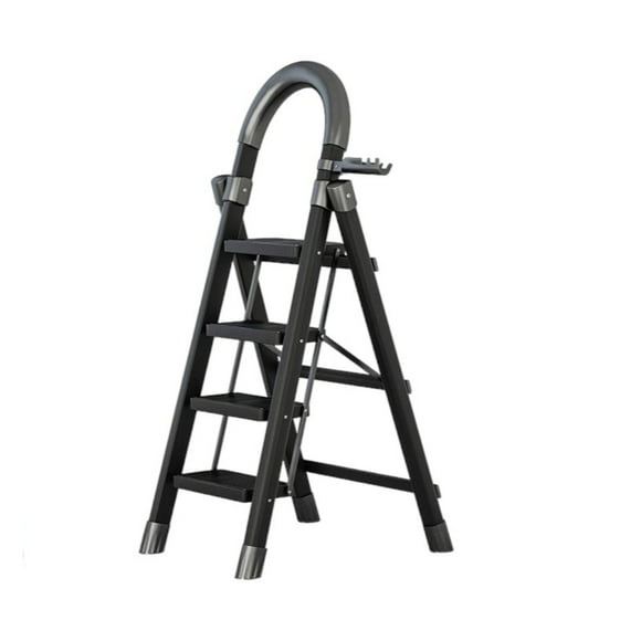 Escalera 4 Escalones De Acero Inoxidable Plegable 128cm