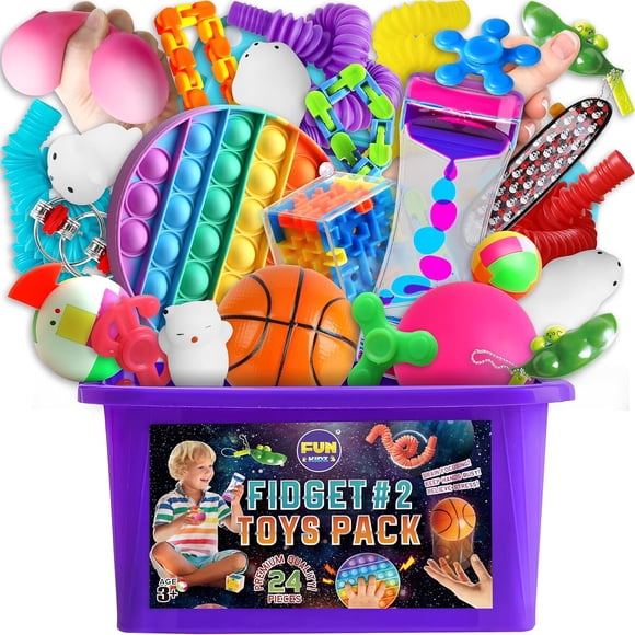 Pack Fidget Funkidz 24 Piezas Juguetes Sensoriales 3 Años