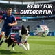 thumbnail image 2 of Pelota de fútbol para perros QDAN de 20 cm, juguete interactivo para tirar y entrenar, 2 of 7