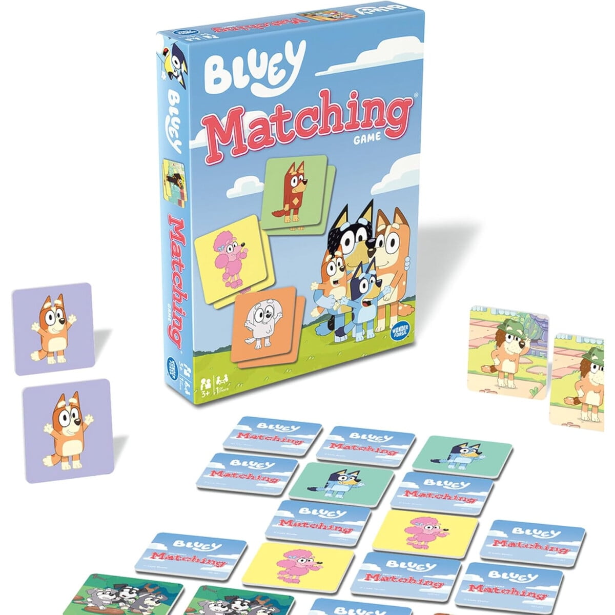 Juego Memoria Bluey Wonder Forge Cartas Niños 3