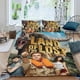 thumbnail image 2 of Tierra de los Perdidos Conjunto de sábanas temático, trío de piezas, cómodo y amigable con la piel, diseño único, regalo de decoración para el hogar para familiares, amigos y fans,140cm *210cm, 2 of 6