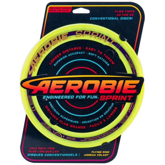 Juguete Aerobie Sprint Ring Amarillo de 25 cm de Diámetro
