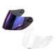 thumbnail image 2 of 2x Visor De Casco Para Gafas De Protección De Motocicleta K3 / K4 Transparente + Azul, 2 of 5