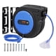 thumbnail image 1 of Carrete retráctil de cable de extensión VEVOR, 80 pies, 15 A, 125 V, azul, 1 of 9