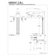 thumbnail image 3 of Grifo de baño Kingston Brass KB6542LL monomando, 3 of 3