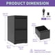 thumbnail image 3 of 2 Drawer Metal Vertical File Cabinet with Lock Office Home Steel Vertical File Cabinet for A4 Legal/Letter Size, 3 of 3