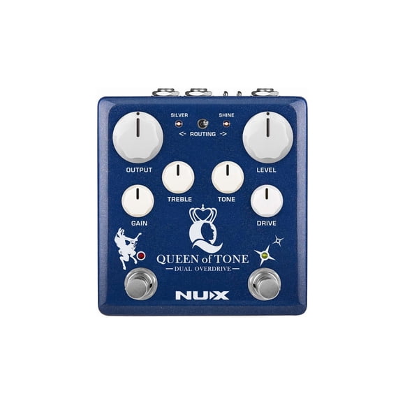 Pedal de Efecto Overdrive Dual NUX Ace of Tone NDO-6