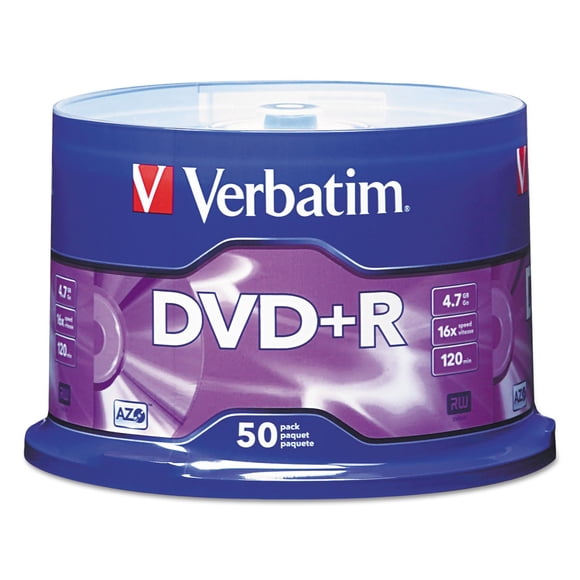 DVD+R Verbatim Life Series 97174 16 x 4,7 GB/120 minutos, paquete de 50