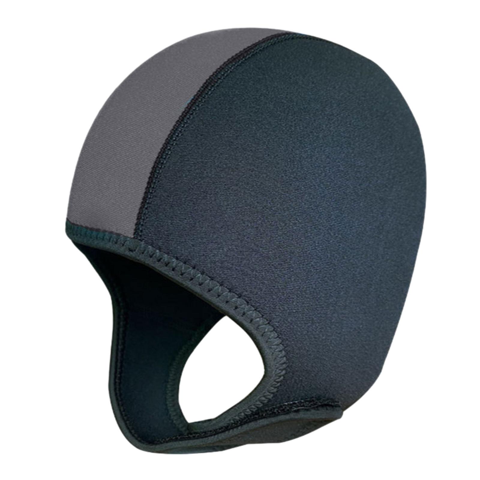 Magideal - Capucha De Buceo, Capucha De Buceo De Neopreno De 3Mm, Capucha De Traje De Buceo, Impermeable, Cómodo Gorro De Baño, Sombrero De Surf Para Natación En Negro Gris