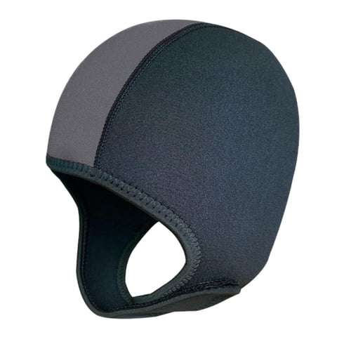 Magideal - Capucha De Buceo, Capucha De Buceo De Neopreno De 3Mm, Capucha De Traje De Buceo, Impermeable, Cómodo Gorro De Baño, Sombrero De Surf Para Natación En Negro Gris