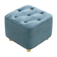 thumbnail image 5 of Reposapiés Asiento Acolchado Reposapiés Cuadrado Para Mesita De Noche Sala De Estar Vestidor Azul, 5 of 5