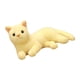 thumbnail image 1 of Peluche De Gato De Juguete, Almohada Suave Y Adorable Para Dormitorio, Sala De Estar, Recuerdo De Fiesta, Color Beige Y Amarillo, 1 of 5