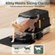 thumbnail image 4 of Caja de arena KittyLetto XL de acero inoxidable negra, 4 of 8