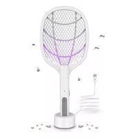 Genérico - Raqueta Matamoscas Raqueta Electrica Usb Mata Mosquitos