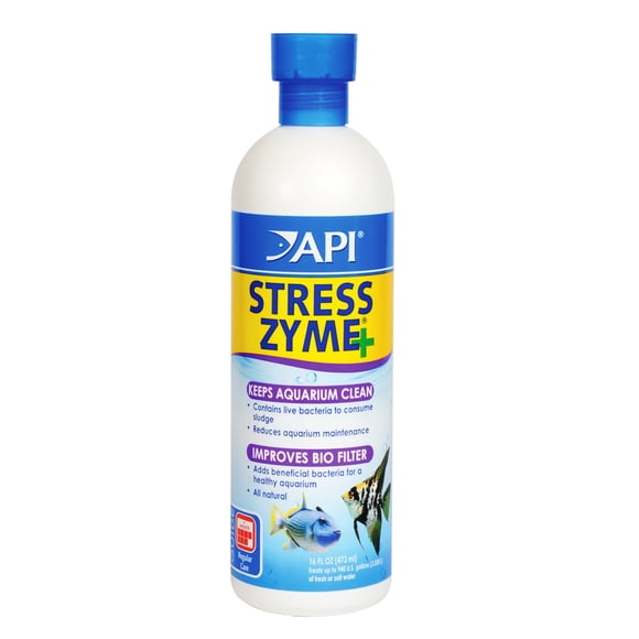 Solución limpiadora para acuarios API STRESS ZYME 473 ml