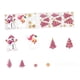 thumbnail image 3 of 6 piezas de calcomanías navideñas para pared, calcomanías navideñas para ventanas, muñecos de nieve, pegatinas de pared navideñas rosas para rellenar, 3 of 5