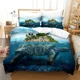 thumbnail image 1 of World Turtles Turtle Island Bedding Set Duvet Cover Bed Set Quilt Cover Pillowcase Comforter Size Boys Adult Bed Sheets, 1 of 5