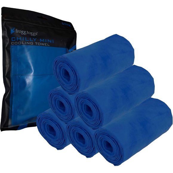 FROGG TOGGS Chilly Mini Cooling Neck Towel, 6 Pack