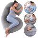 thumbnail image 1 of Cojín Maternal De Lactancia Embarazadas Almohada Babynest Gris, 1 of 10