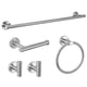 thumbnail image 1 of Juego de 5 piezas de toalleros para baño, accesorios de baño de acero inoxidable, toallero de pared, barra para toallas resistente, set de herrajes para baño (acabado cepillado), 1 of 7