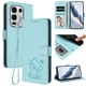 thumbnail image 2 of Funda de Gato tipo Libro para Infinix Note 50S, Verde Claro, 2 of 6